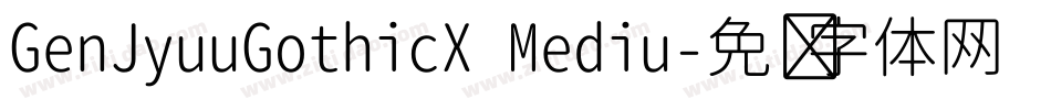 GenJyuuGothicX Mediu字体转换